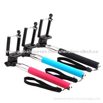 Hot-sale Self-portrait Handheld Telescopic Monopods for Compact Digital Cameras with 200mm Length
